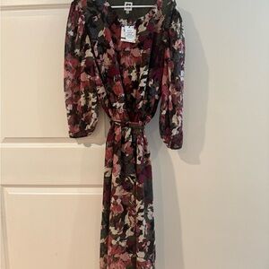 Anne Klein xxl maxi floral dress nwt
